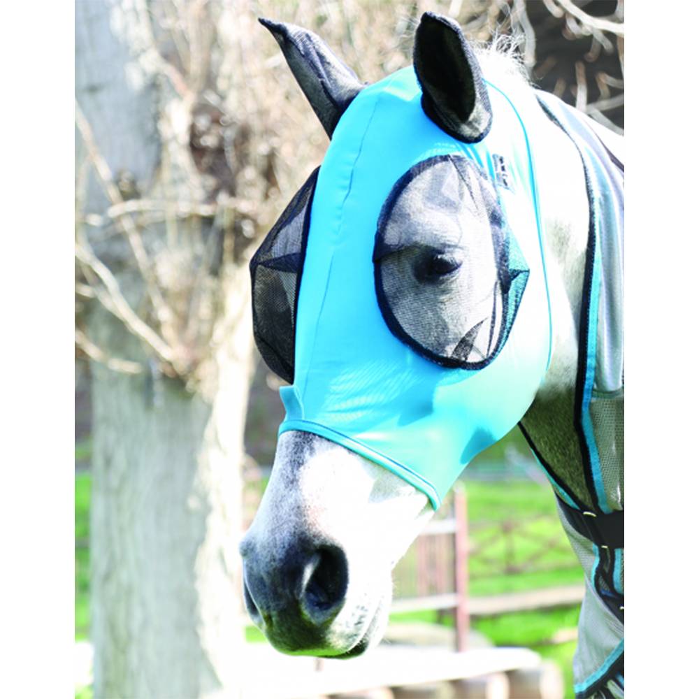 Professionals Choice COMFORT FIT LYCRA FLY MASK UNICORN PRINT For Pony Cob Horse 